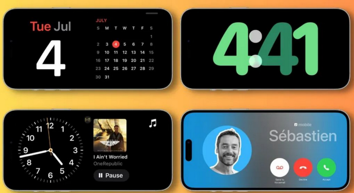 贵定苹果手机维修分享iOS17横屏充电待机显示有什么好处 