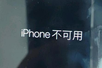 贵定苹果服务网点分享锁屏界面显示“iPhone 不可用”如何解决 